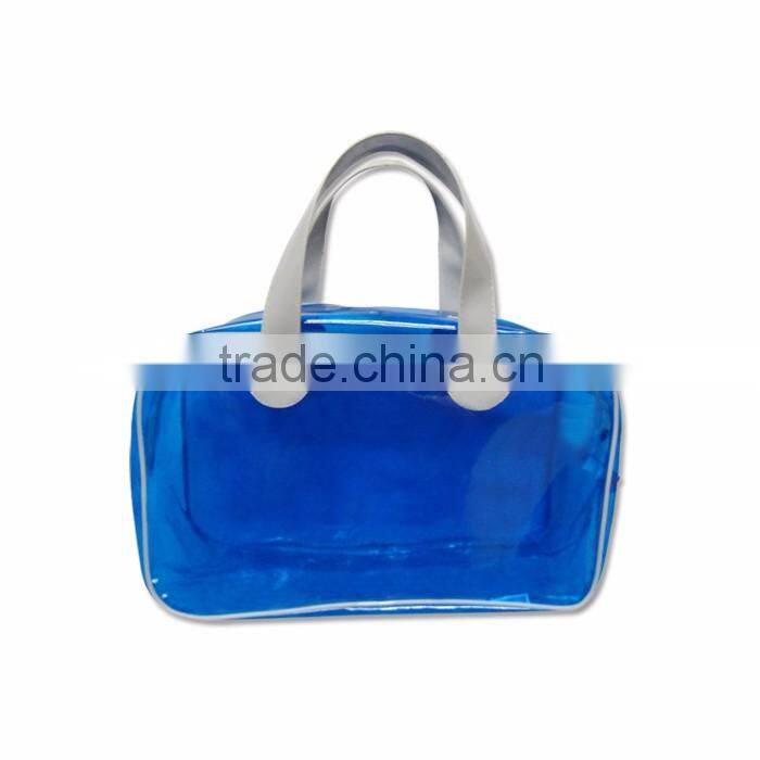Hot selling fashion pvc beach bag with handle
