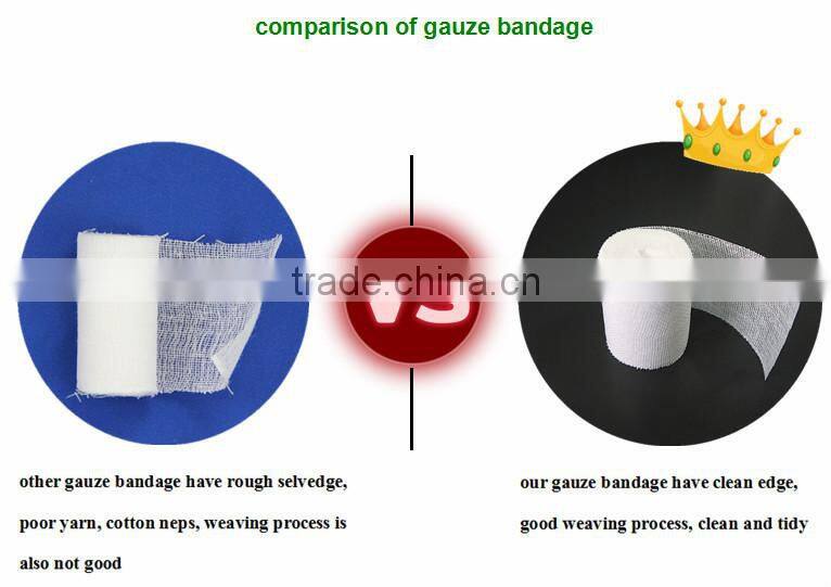 disposable 100% cotton medical sterilization of surgical gauze bandage