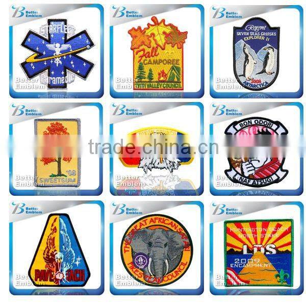 custom ready made embroidery patches