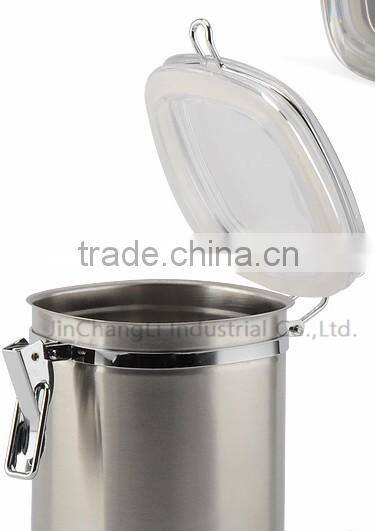 2016 Sealed stainless steel coffe Sugar Tea storage canister