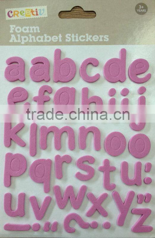 Custom Adhesive Alphabet Letter Stickers EVA Sticker