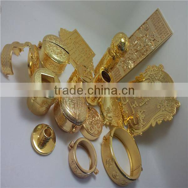Shenzhen gold plating factory wine metal cap goldview die casting ,electroplating one-stop service