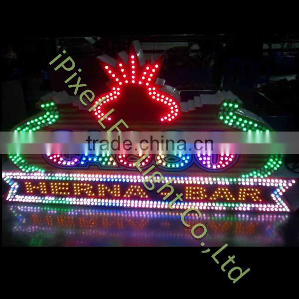outdoor full color 12mm flat sting led pixel sm16716 for led display screen