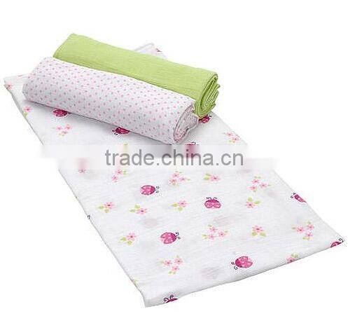 Super Comfortable Six Layers Ladybug Muslin Swaddle Blanket