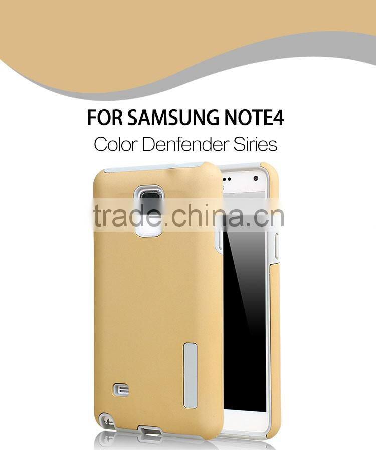 LZB New arrival Dual layer pro case for samsung galaxy note 4,for samsung galaxy note 4 case