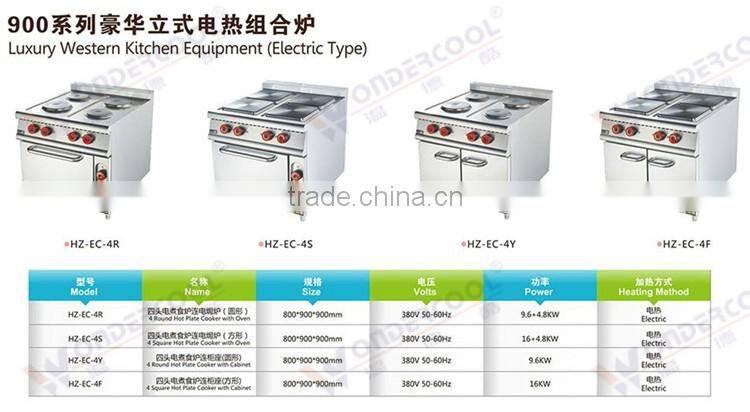 New style stainless steel modern western commercial kitchen equipment