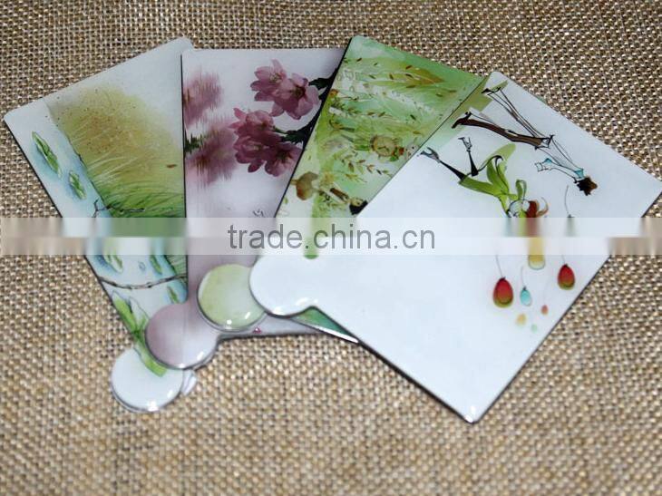 super mirror finish stainless steel sheet and wholesale metal mirror frame silver cover cosmetic mirror for friends