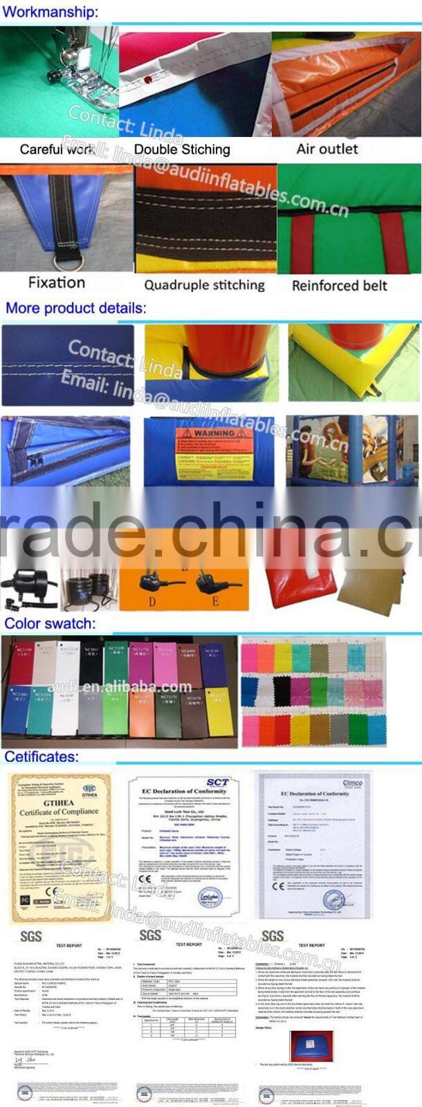 bespoke pvc Inflatable Obstacle Course Laser Maze Game China supplier