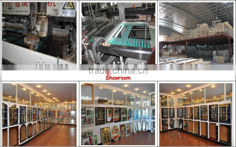 2013 hottest sales double shelf 2 frameless wall mounted mirrors craftwork artistic mirrors