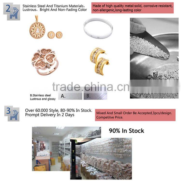 Fancy stainless steel colorful fan shaped jewelry personalized jewelry with promotion price