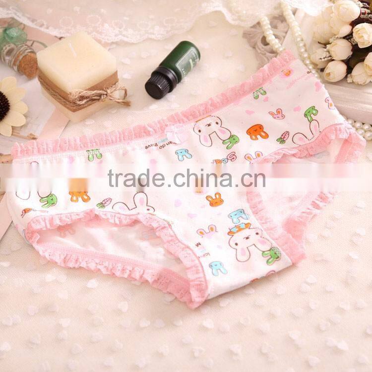 Cartoon Bowknot Design Cotton Panty Underwear For Girl