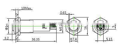 30 Years Industry Leader ONPOW Metal Push Button Switch LAS4GQH-11E/S Dia. 12mm ring illuminated CE ROHS