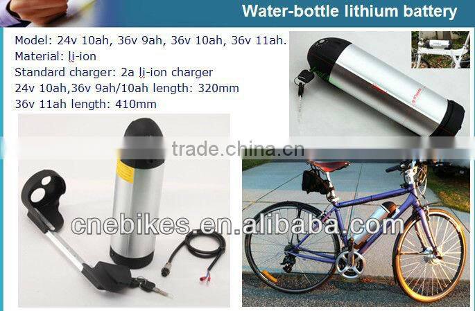 hot! newest,high quality 36v/24v bottle battery e-bike