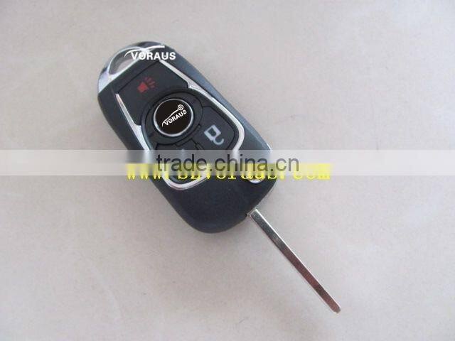 High quality Bu 3 button flip converted key shell (HU100)