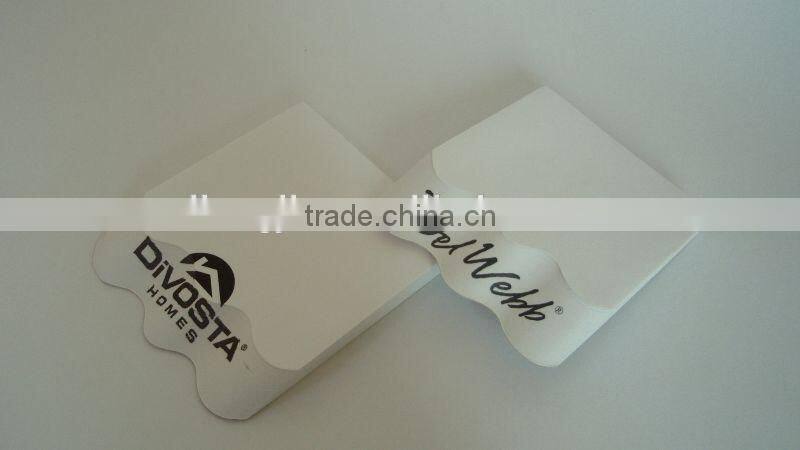 Diagonal memo pad Custom advertising memo notepad