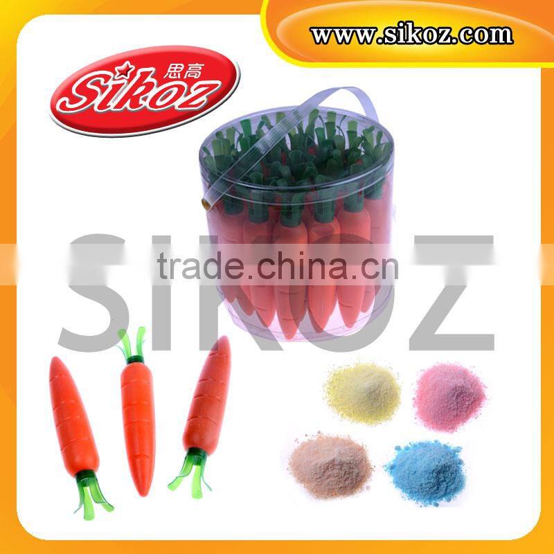 Fruit Sour Powder Candy in big carrot bottle SK-N334