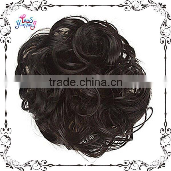 Online Sale Black Curly Chignon Hair Pieces Bun