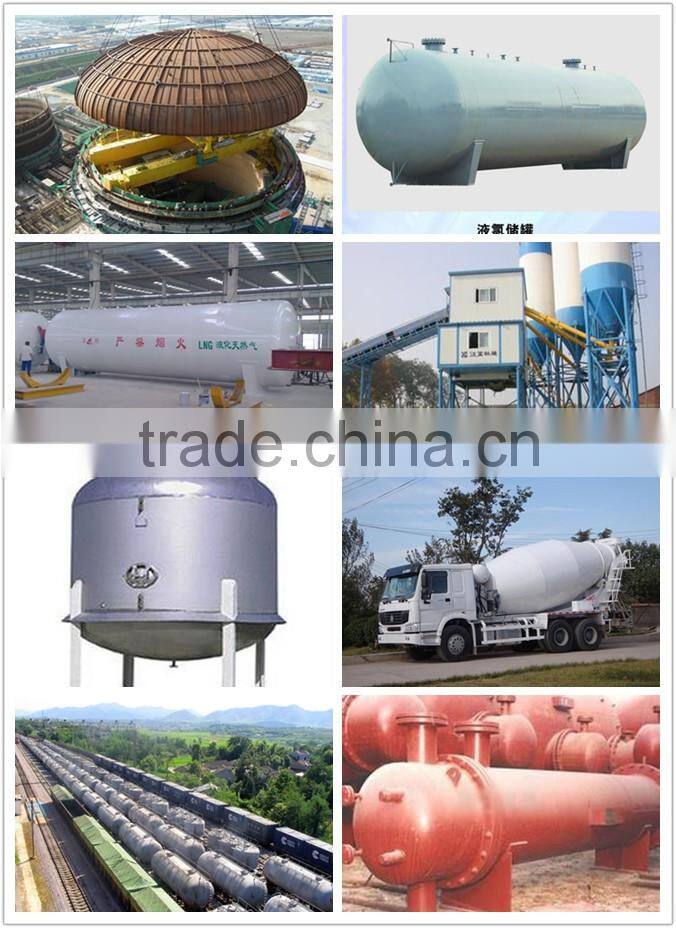 mild steel flat dish ends for cement mixing tank