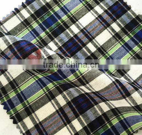China cheap stock lot yarn dyed fabric