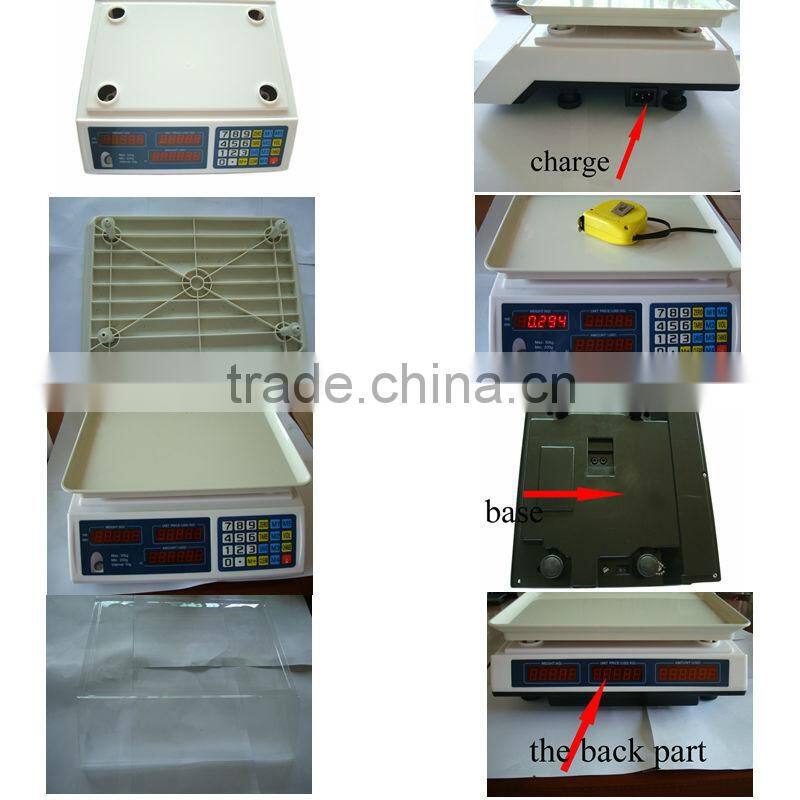 3kg 6kg 15kg 30kg 40kg Fruit Vegetable Weighing Scale China factory supplier