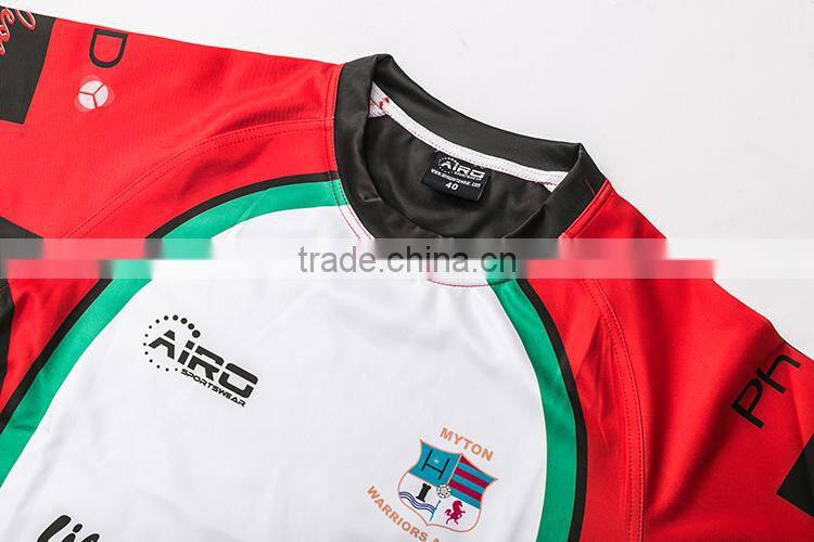 Wholesale quality custom make christmas sublimated rugby jersey,sublimation soccer jersey