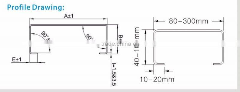 C/Z Purlin Metel stud and track Roll Forming Machine for roof and wall