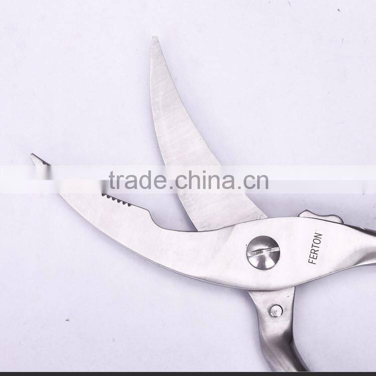 S30.8510-2016 New design high grade stainless steel poultry Shears with soft touch handl