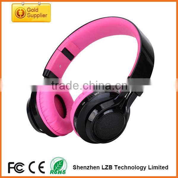2015 OEM Brand Multi-functions LED Light Stereo Bluetooth Industrial Noise Cancelling Headphones