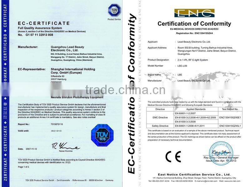 CE approval e-light ipl rf electric professional hair cut machine