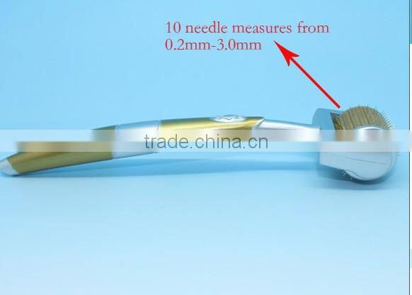 2016 Most popular 192 needles titanium derma roller, 192 derma roller with low price