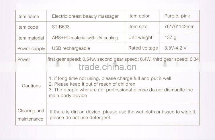 New Christmas Gift Hot Breast Massage Video Machine Women Chest Lift Vibration Theapy Massager