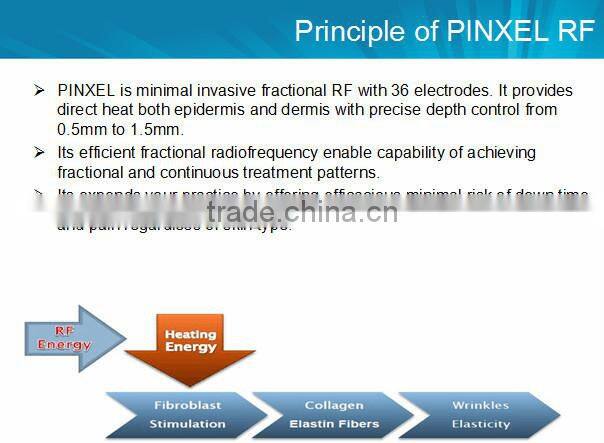 2016 excellent portable fractional rf and micro needle machine for clinic,beauty spa