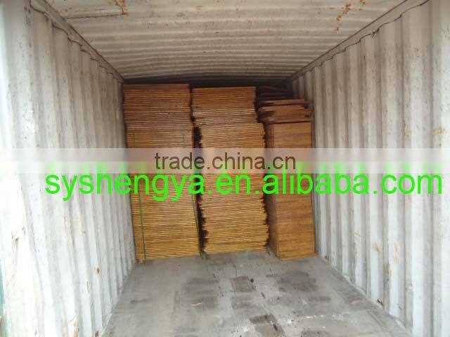 China manufacturing bamboo pallets for concrete brick machine block machine carrier