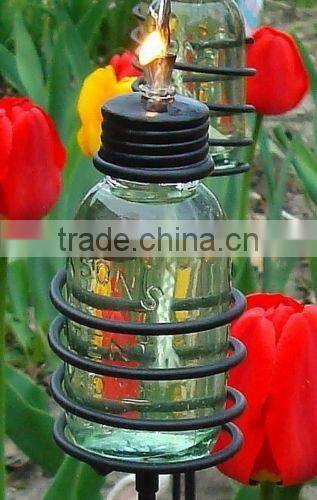Mini Mason Canning Fruit Jar Garden Patio Stakes NO LAMPS