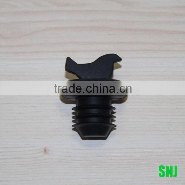 Safety custom silicone decorative cork wine stoppers