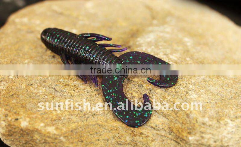 soft fishing lure with salt,freshwater soft lure G16B