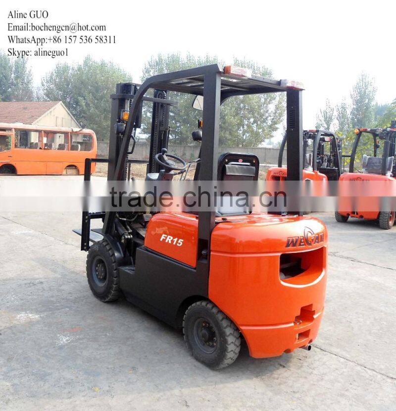 High quality low price stable performance outdoor balance weight type diesel forklift