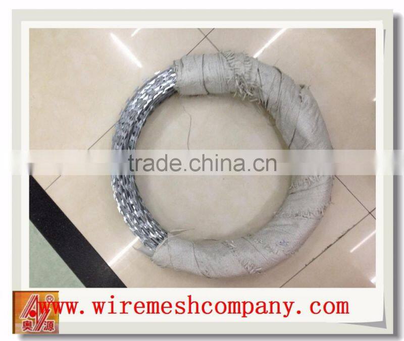 Single Razor,2 strands,4 strands Razor Type and Galvanized Surface Treatment barbed wire price