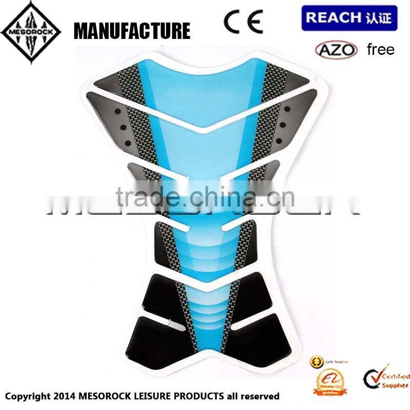 Motorcycle Sticker Grain Crystal Epoxy Fishbone Fuel Tank Sticker Protector for Decoration 23*18cm