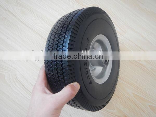 China pu wheels 3.50-4 with plastic rim for wagon