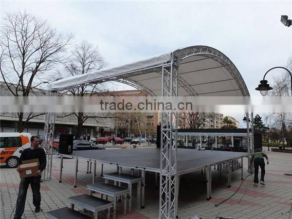 lowest price 4ft by 4ft temper glass stage steady stage for sale