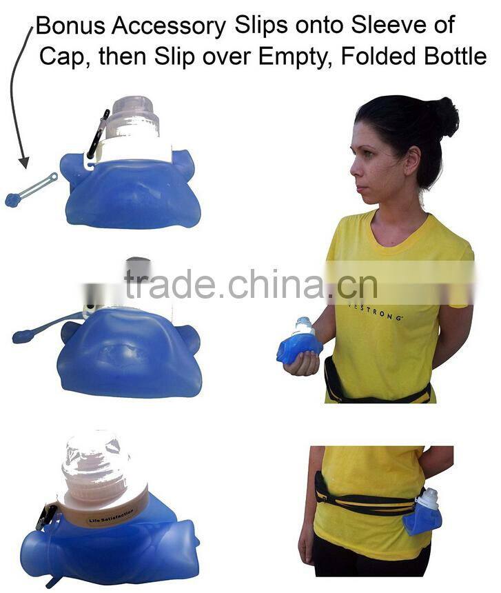 BPA Free Silicone Collapsible Sport Water Bottle