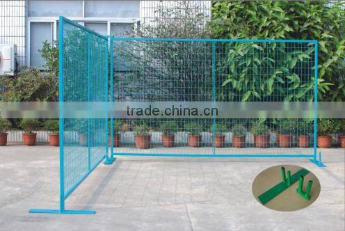 Metal steel pipe frame removable canada temporary fence panels