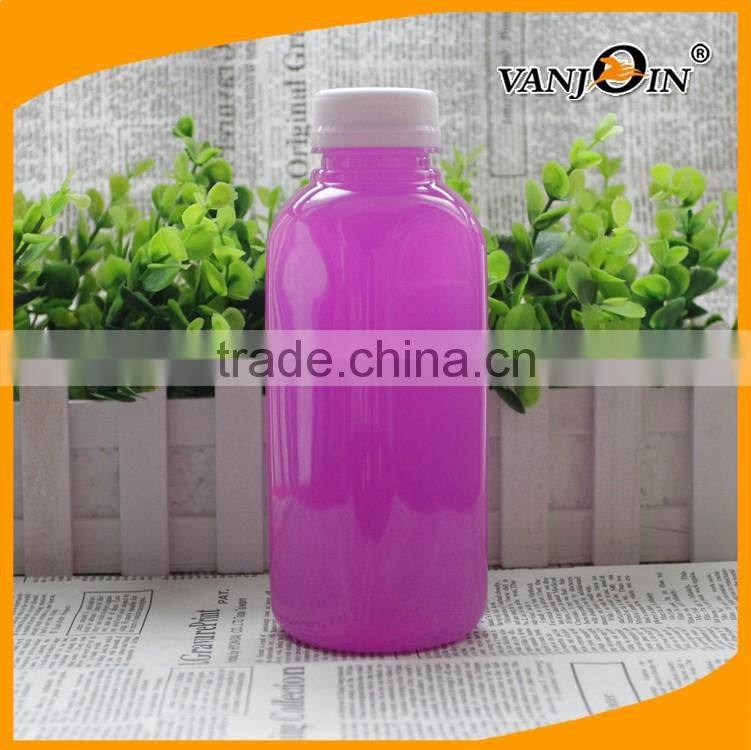 2017 Clear Food Grade Plastic Bottles for Drinks Packaging with Tamper Evident Caps