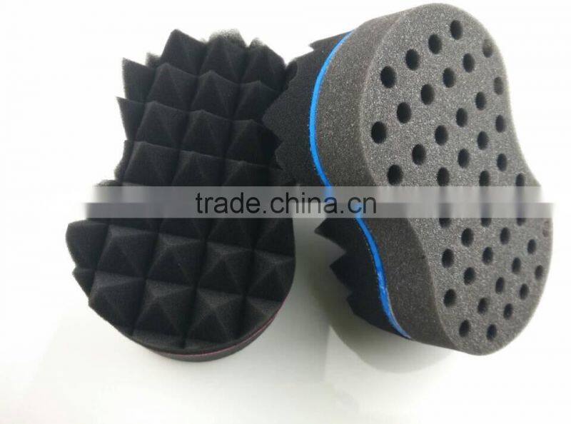Double Sided Magic Hair Twist Sponge Dreads Twisting Locks Dreadlocks Curl Brush Sponge 46 Holes+taper
