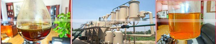 no pollution automatic welder pyrolysis oil distillation plant/machine recycling rubber/pyrolysis oil distillation plant