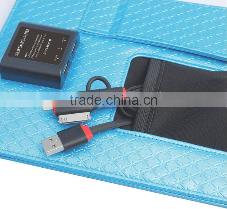 China manufacture charging phone 7w solar panel with usb wire