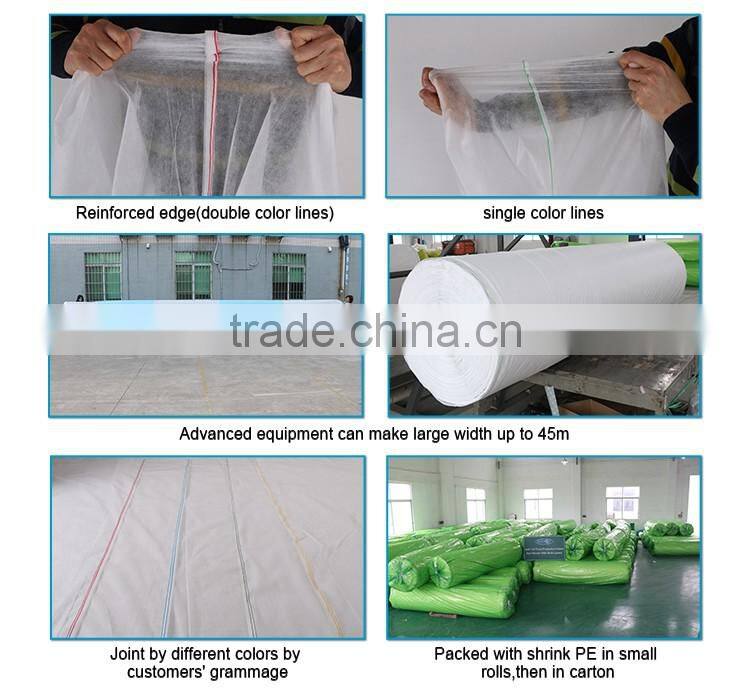 Air Permearble PP Nonwoven Fabric Agriculture Cover / Ground Protection Mat