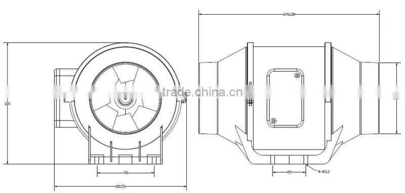 low price good quality grow room ventilation fan