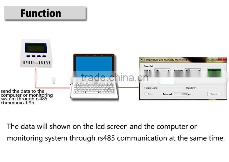2016 Wholesale Price RS485 Temperature And Humidity Sensor digital greenhouse monitor temperature humidity detector